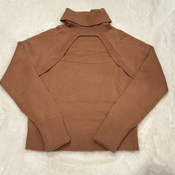 PAIGE NWT Cherise Knit Cut Out Turtleneck Sweater, Size S - Picture 11 of 14